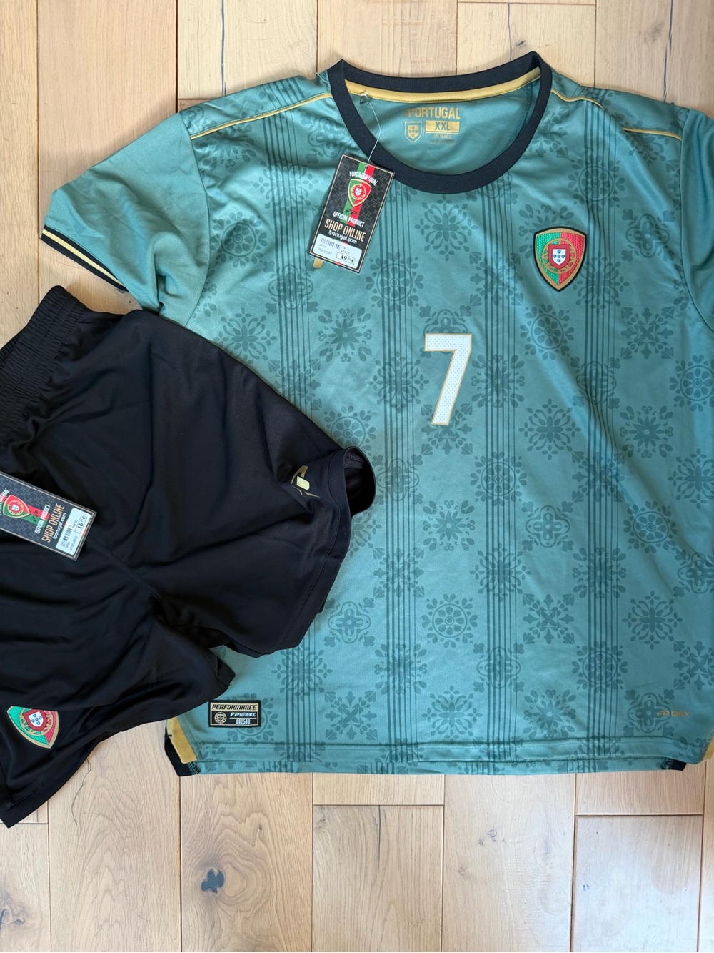 Christiano Ronaldo Portugal #7 Soccer Jersey & Shorts